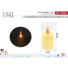 带杯扁火焰蜡烛 5*10CM 带杯扁火焰蜡烛 5*10CM
