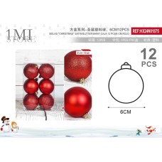方盒系列-圣诞塑料球,6CM12个装,改亮哑粉,各4个 方盒系列-圣诞塑料球,6CM12个装,改亮哑粉,各4个