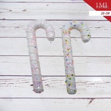 泡沫拐杖(表面改白色绒毛,丝带改白色,泡沫子白色)8X2.5X21 泡沫拐杖(表面改白色绒毛,丝带改白色,泡沫子白色)8X2.5X21