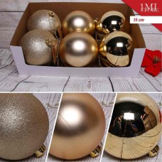 15CM 金色(亮光/哑光/粉球混装一展示盒) 15CM 金色(亮光/哑光/粉球混装一展示盒)