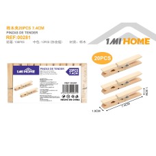 桦木夹20PCS 7.4CM 桦木夹20PCS 7.4CM