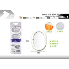 浴帘扣白色12PCS 浴帘扣白色12PCS