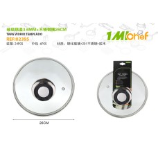 玻璃锅盖 3.6MM 不锈钢圈 26CM 玻璃锅盖 3.6MM 不锈钢圈 26CM