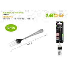 珠点水果叉 17.5CM 3PCS 珠点水果叉 17.5CM 3PCS