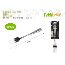 珠点甜品叉 15CM 6PCS 珠点甜品叉 15CM 6PCS