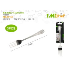 单线水果叉 17.5CM 3PCS 单线水果叉 17.5CM 3PCS