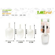 3PCS塑料柄铲 15.5*5.7/19*6.8/22*8