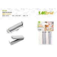 封口夹 4PCS/卡 7.5*1.5CM 封口夹 4PCS/卡 7.5*1.5CM