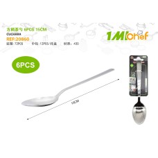 方柄茶勺 6pcs15cm 方柄茶勺 6pcs15cm