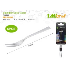 方柄开胃叉子 6pcs13.5cm 方柄开胃叉子 6pcs13.5cm
