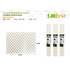 PVC 方格布纹防滑垫 -320G/㎡45*125CM PVC 方格布纹防滑垫 -320G/㎡45*125CM