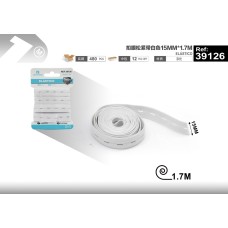 扣眼松紧带白色15MM*1.7M 扣眼松紧带白色15MM*1.7M