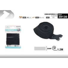 扣眼松紧带黑色2.0 扣眼松紧带黑色2.0